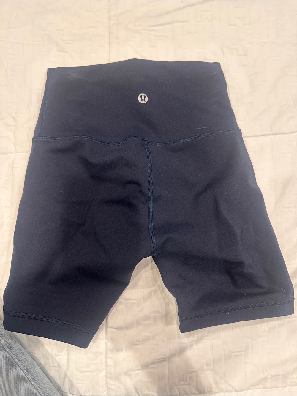 lululemon athletica Navy High-Rise Bike Shorts